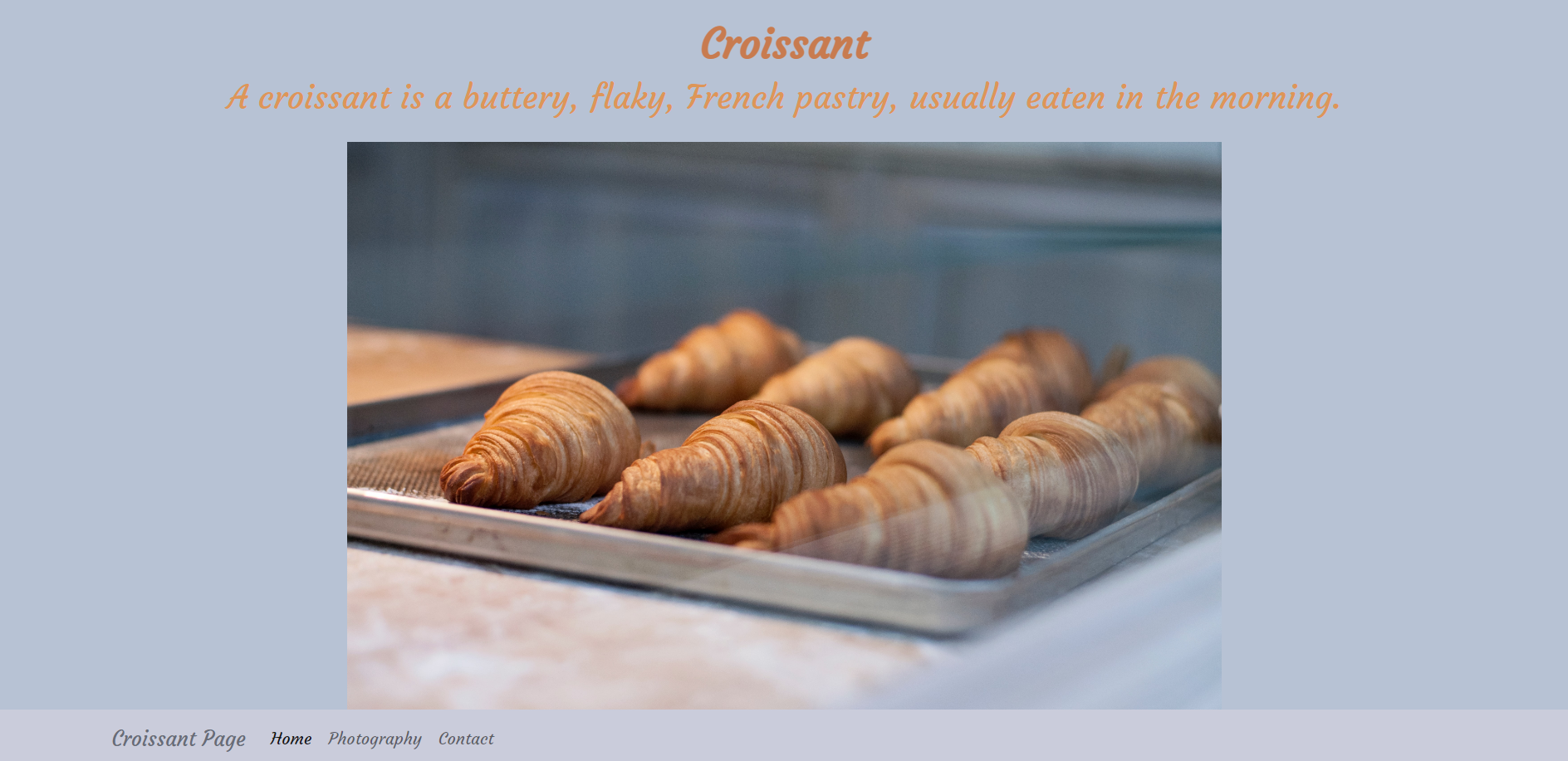 Croissant page preview